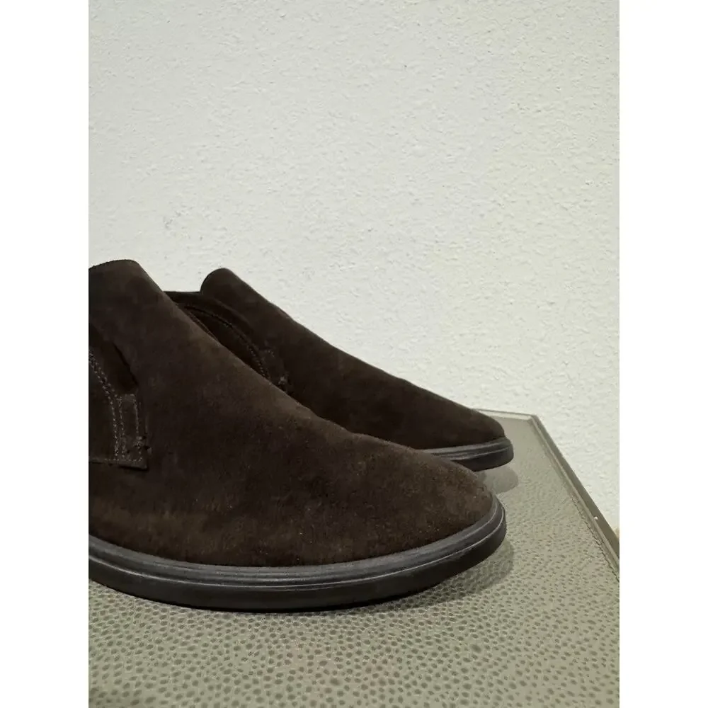 Peter Millar Excursionist Chukka Suede Slip On Boots Brown Men's Size 10.5